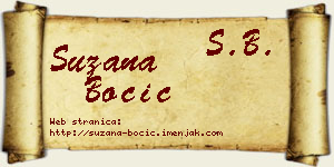 Suzana Bocić vizit kartica